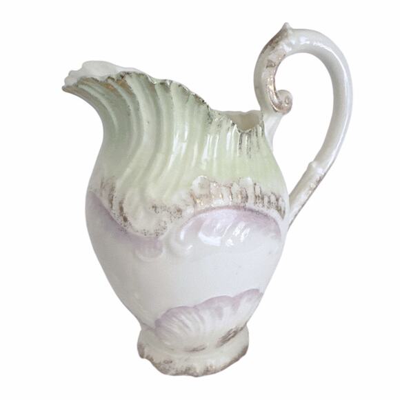 Vintage Delicate Hand Painted Porcelain Cream Pitcher - Picture 8 of 10